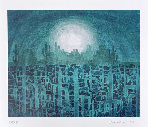 Blue Saguaro 🌵 | Poster